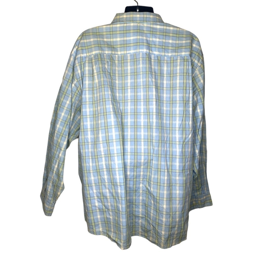 Basic Editions Classic Striped Button Down Shirt (Size:3X, Color:Multi) - Picture 2 of 3